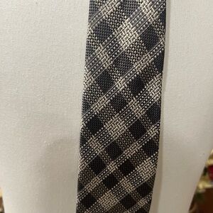 Ted Baker Black and Gray Checkered Tie